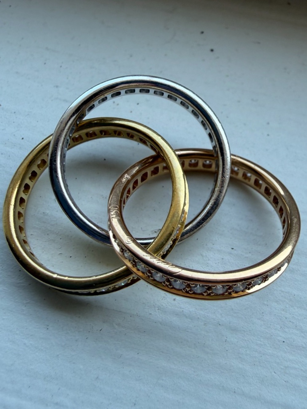 Cartier Diamond Trinity Ring - Picture 14 of 15